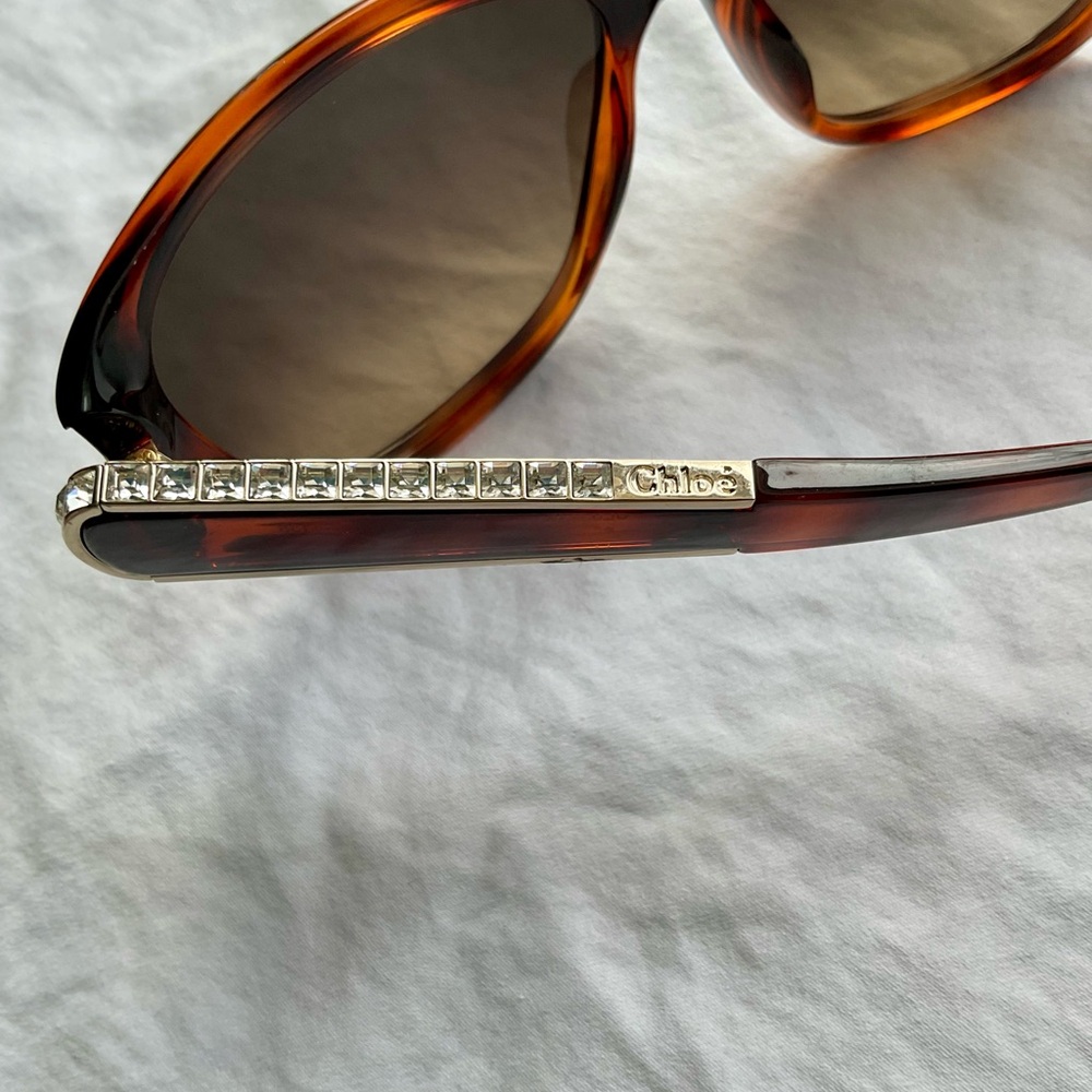 Chloe Tortoise Shell Sunglasses - Picture 5 of 8